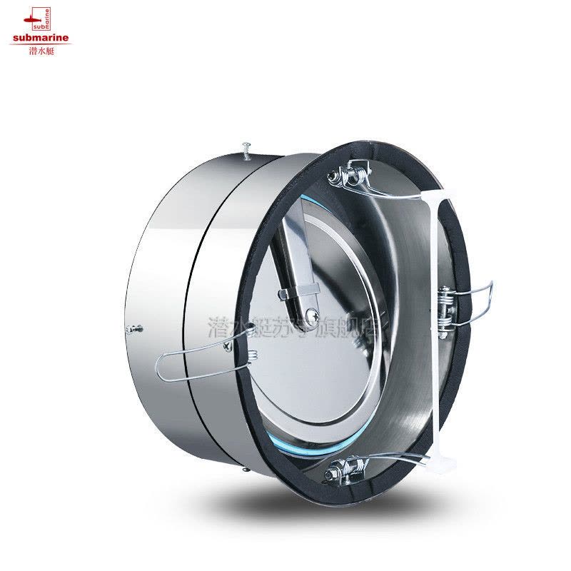 潜水艇止逆阀A160G不锈钢厨房止逆阀单向阀烟道防火逆止阀止回阀旗舰店正品图片