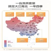 小天鹅小乌梅MAX洗烘套装10KG滚筒洗衣机超微净泡双变频超薄全嵌 TG100SC83+TH100VH83MAX