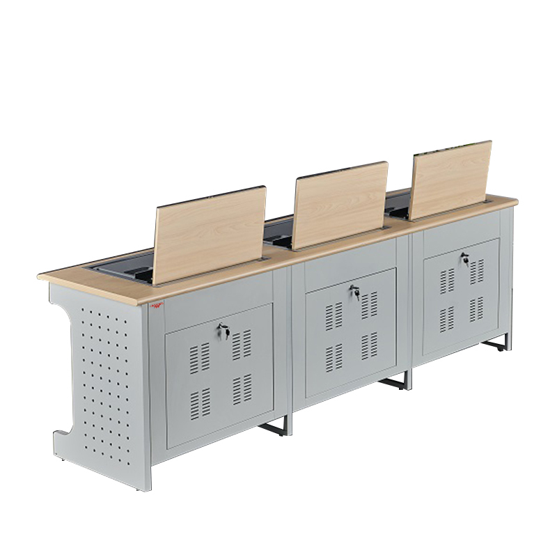 SONGLIM 盛松林 三人位翻转电脑桌 2100mm*600mm*700mm 张