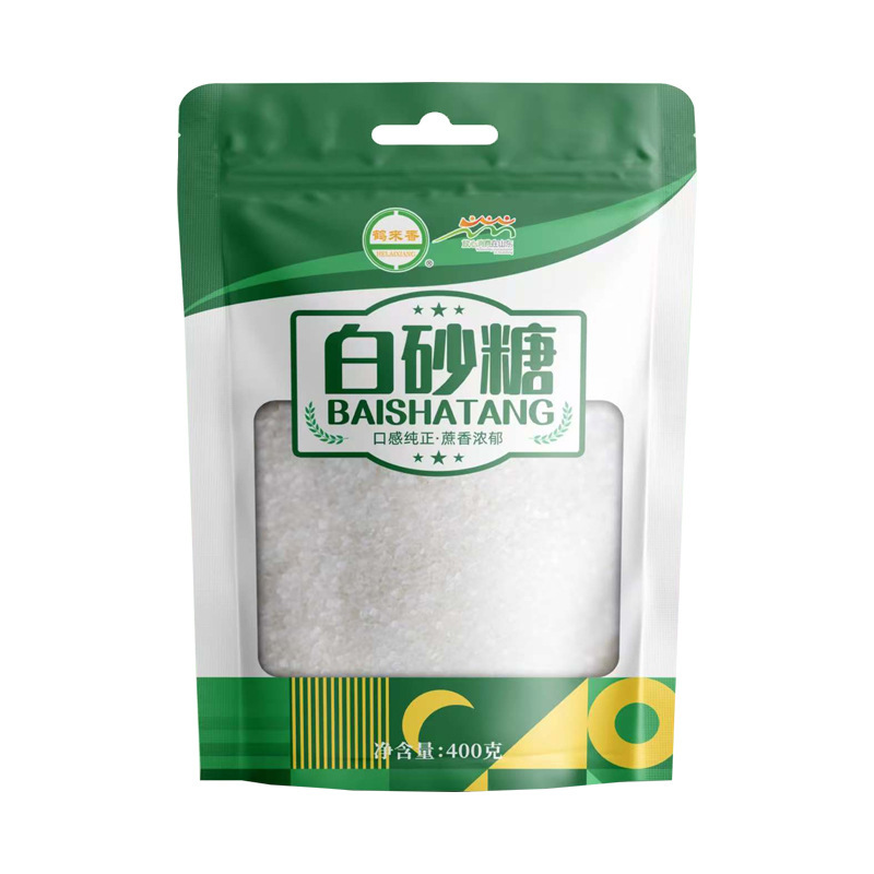 鹤来香 砂糖绵白糖调味甘蔗糖细砂食用糖 白砂糖400克*2包