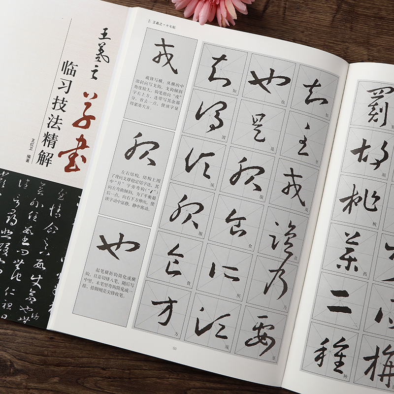 [正版]王羲之草书临习技法精解 历代名家碑帖毛笔草书入门技法教程 王羲之十七帖丧乱得示帖初月帖平安帖七月都下帖妹至帖其书高清大图