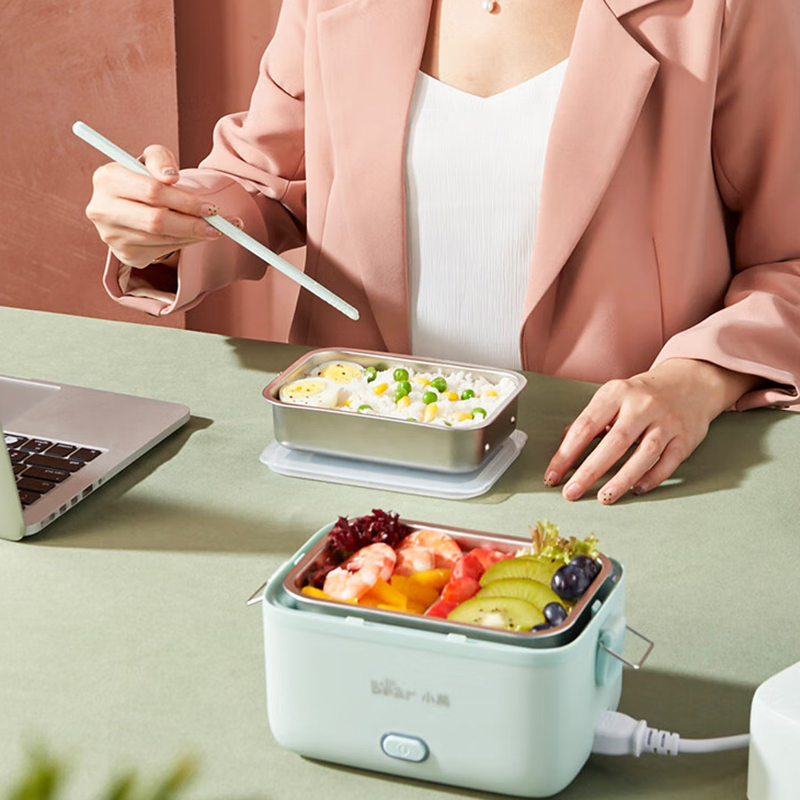 小熊电热饭盒加热饭盒可插电双层便携式DFH-B12E1高清大图