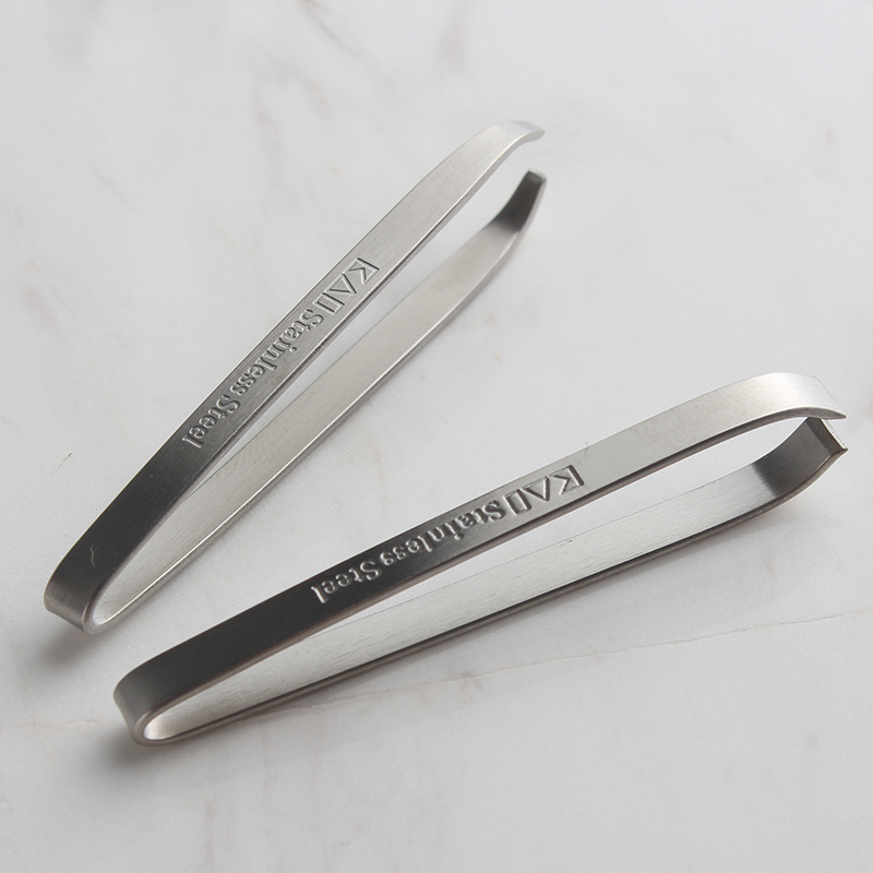 日本贝印不锈钢眉毛夹子眉钳套装拔毛镊子眼睫毛夹眉拔镊子拔毛钳2只