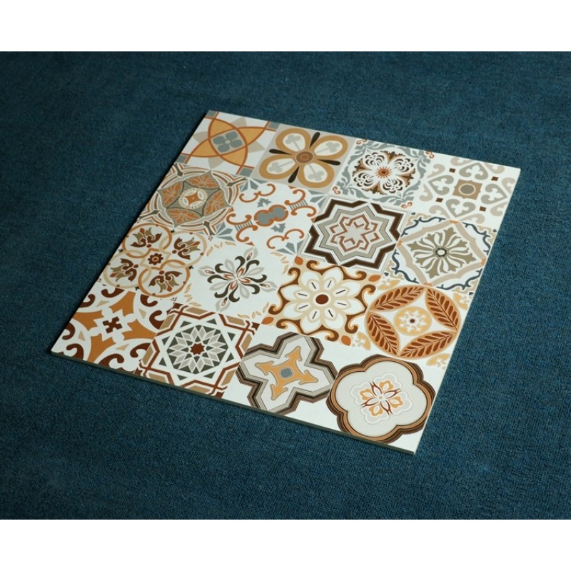 欧式艺术拼花瓷砖600600客餐厅地板砖店铺咖啡厅墙面造型砖防滑壹德壹