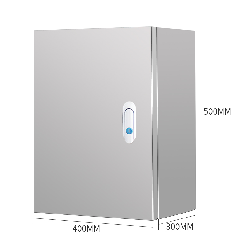汉诺鑫威户内室内不锈钢配电箱强电布线设备箱明装控制箱电控基业箱工厂用遮挡箱 400*300*500