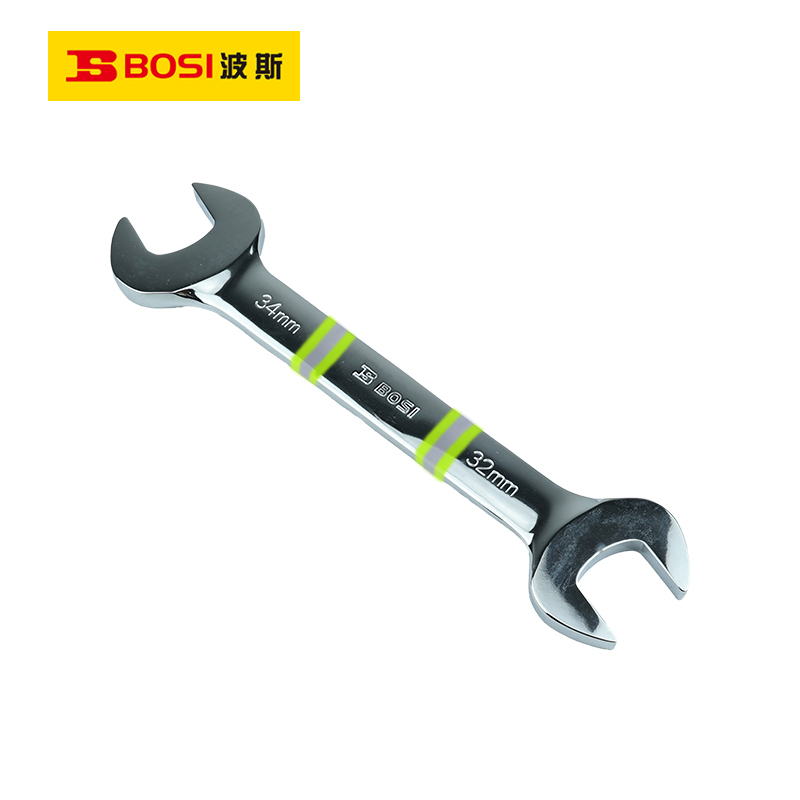 波斯(BOSI) 荧光系列精品开口扳手 32x34mm 把高清大图