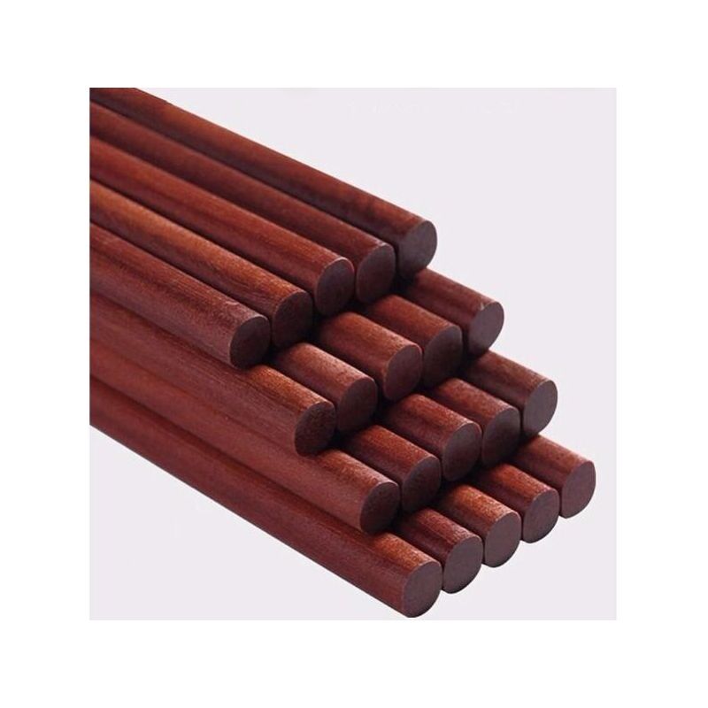 筷子家用防霉越南紫檀木筷实木防滑无蜡耐高温厨房不变形筷子|紫檀木筷简盒装20双(推荐划算)