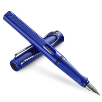凌美(LAMY)Safari狩猎者钢笔墨水礼盒套装宝石蓝F尖