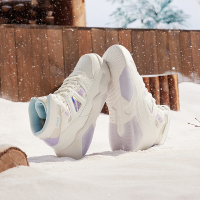 361°高帮板鞋冬季新款鞋子加绒保暖二棉鞋厚底增高运动鞋女鞋