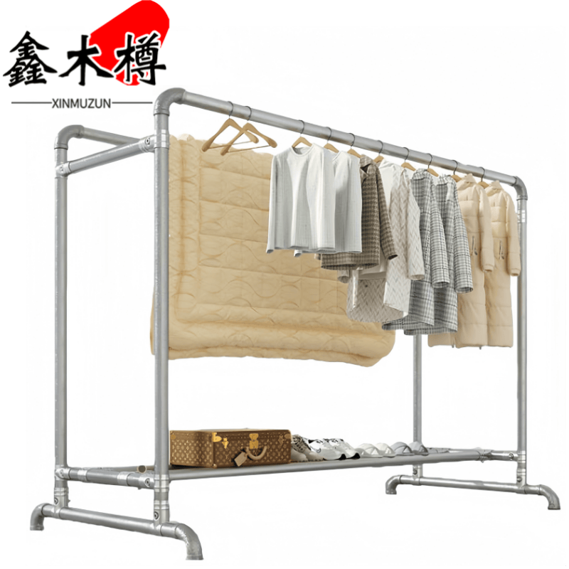 鑫木樽晾衣架100*60*140cm个高清大图
