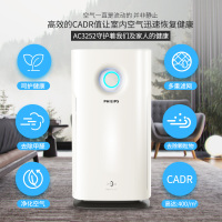 飞利浦(Philips)空气净化器 家用室内除甲醛净化二手烟雾霾99%除菌 AC3252