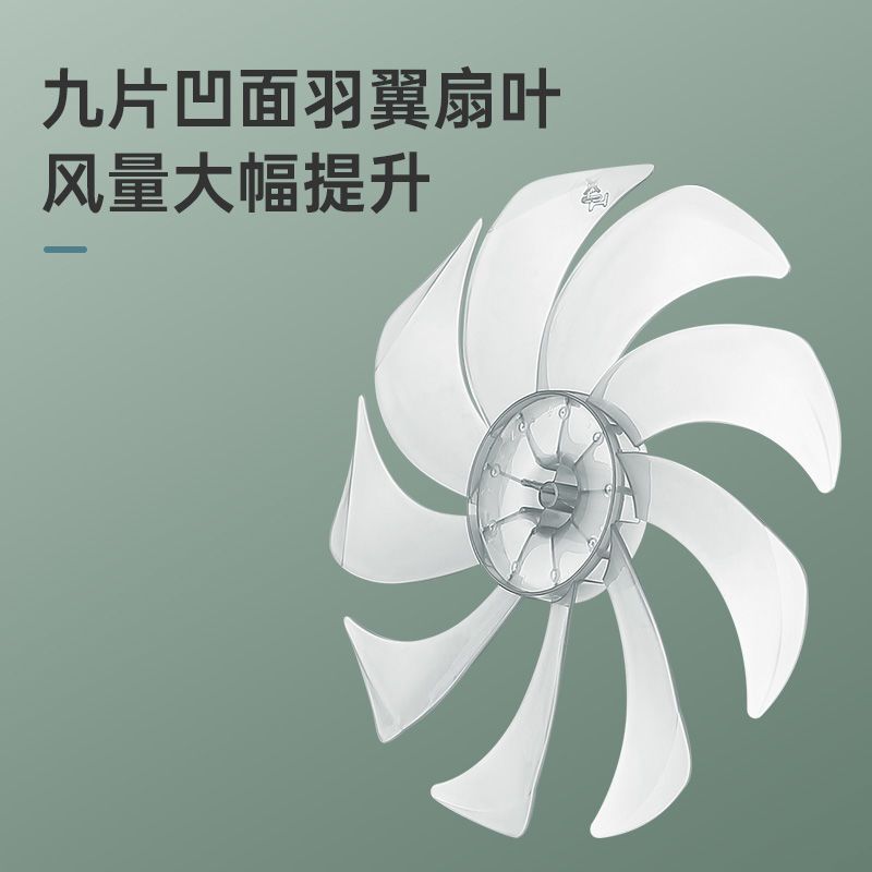 扬子(YANGZI) 电风扇落地扇家用立式宿舍大风力电扇台地两用节能 七叶白色机械升级款