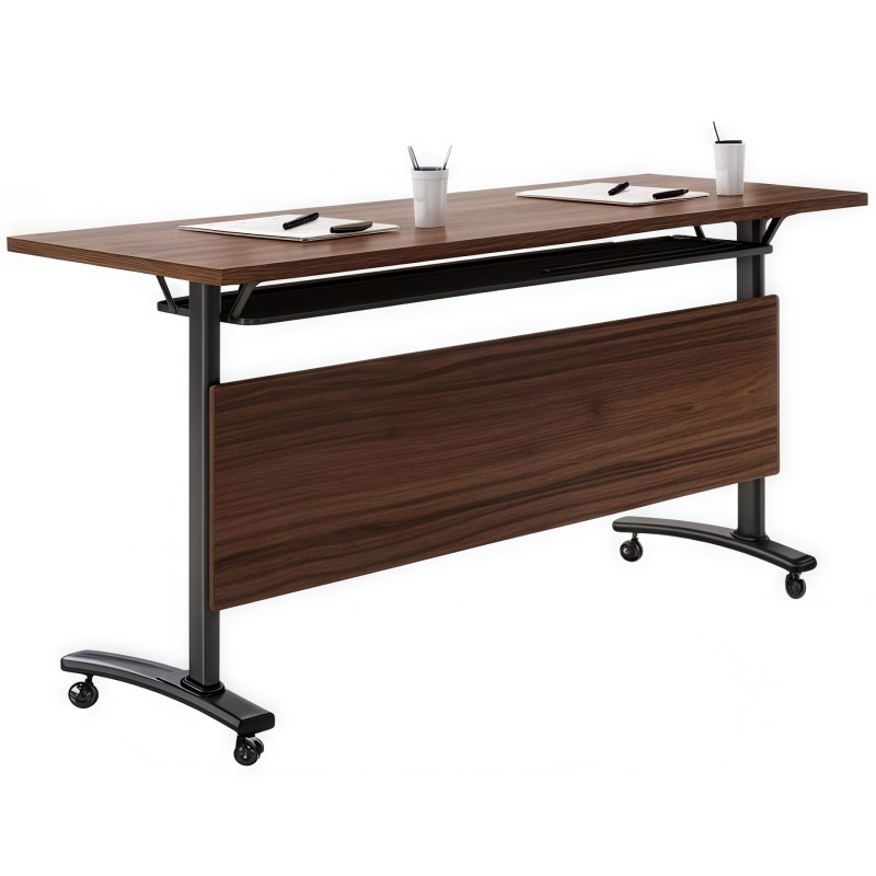 攸形移动办公桌1800*400*750mm张高清大图