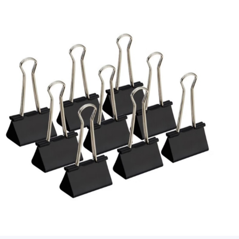 晨光(M&G) ABS92736 长尾夹 Eplus19mm(筒装)黑色 5# 5盒装高清大图