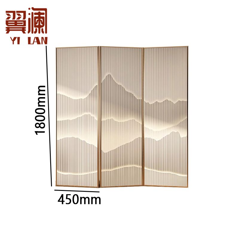 翼澜 折叠屏风 3扇 个