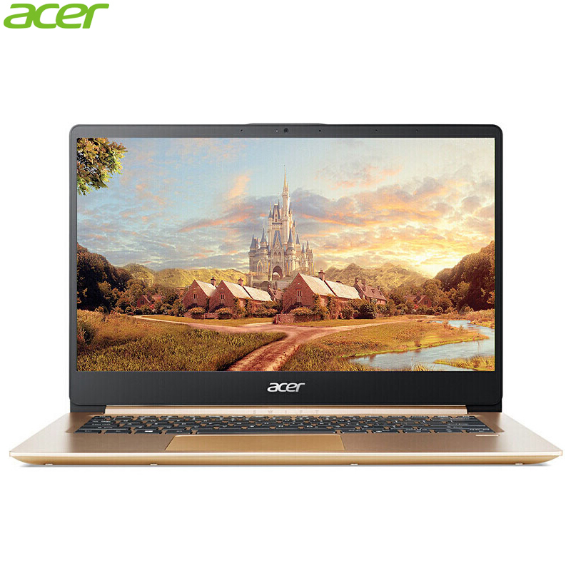宏碁(acer)蜂鸟Swift SF114 14.1英寸超轻薄笔记本电脑(N4100 4GB 128GB固态 指纹识别 W10 高分屏 金色)