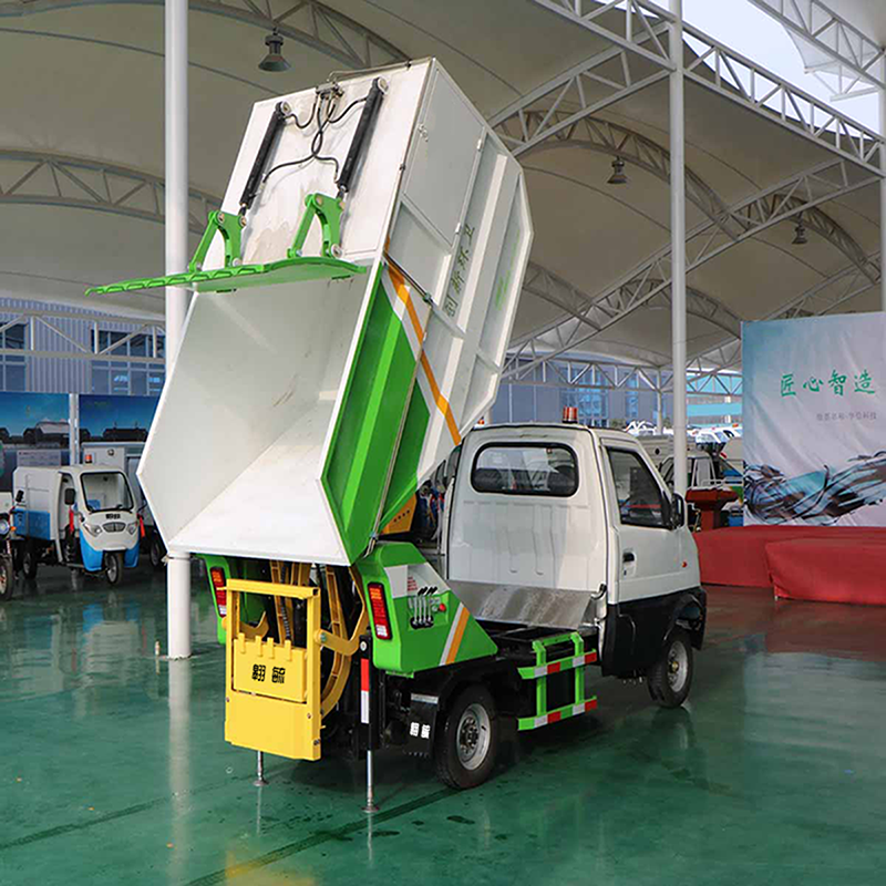 翱毓aoyuft4402电动四轮后翻桶车电动环卫垃圾车电动四轮翻桶车垃圾桶