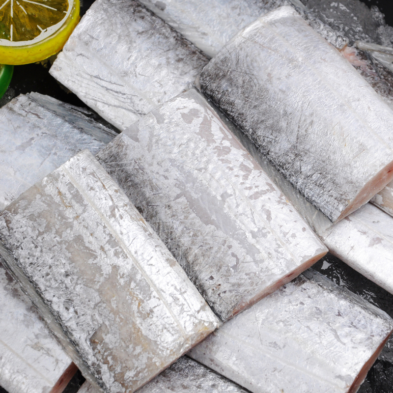 纯色本味 冷冻舟山精品带鱼段 刀鱼 纯中段无内脏 500g/袋 烧烤 生鲜 海鲜水产