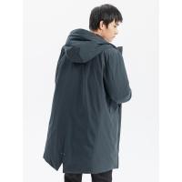 [2件2.5折价:509.8,可叠加199减30]MECITY男装时尚长款连帽羽绒服男士保暖外套男