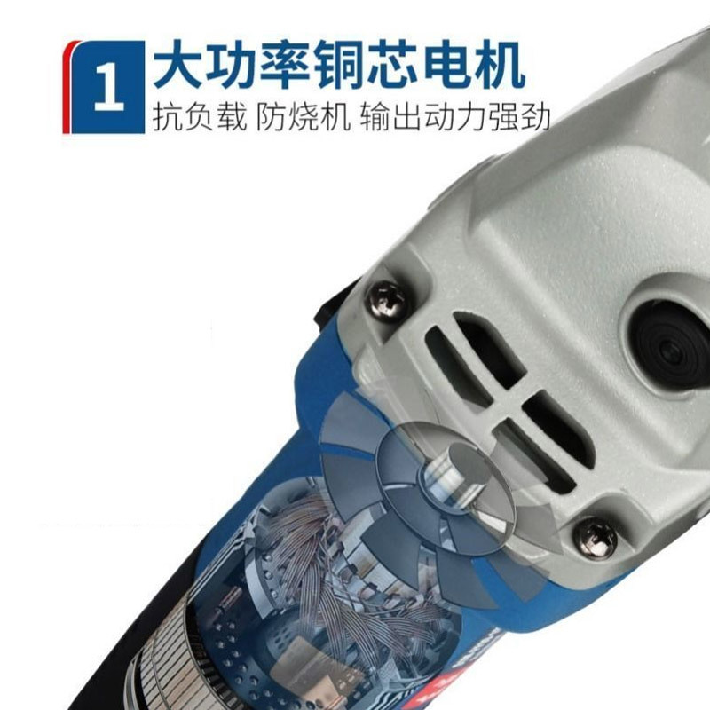 角磨机磨光机220V多功能家用砂轮手磨打磨切割机东城电动工具