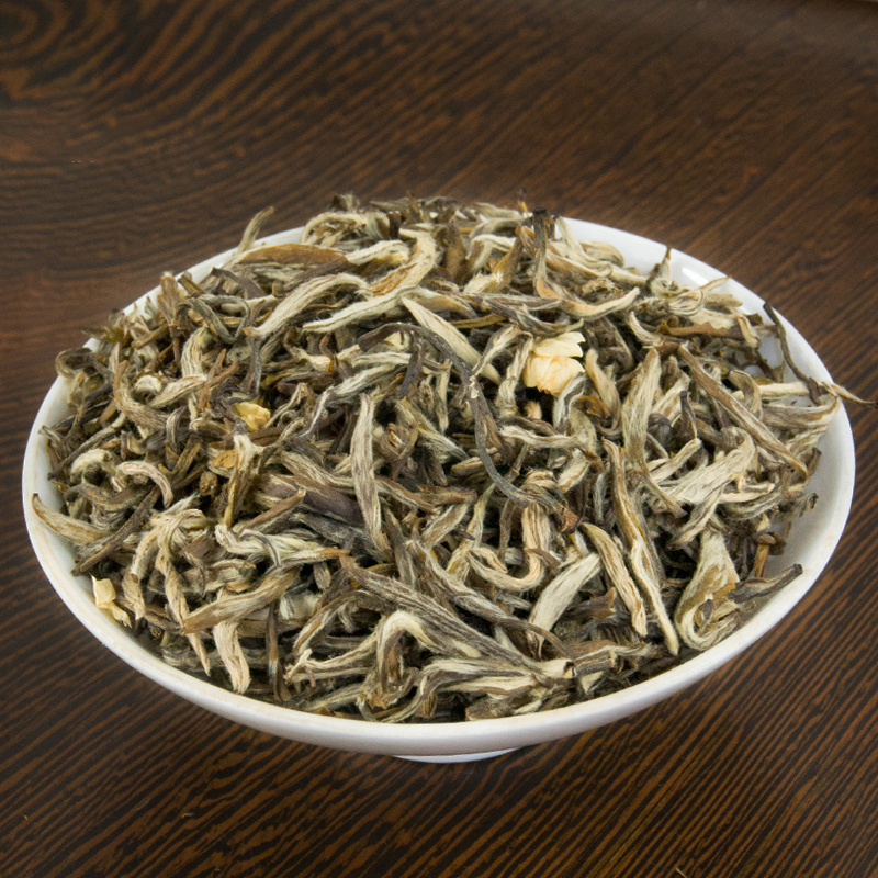 张一元茉莉花茶 特级茉莉龙毫100g/罐 配小手提袋 绿茶茶叶 中国红罐