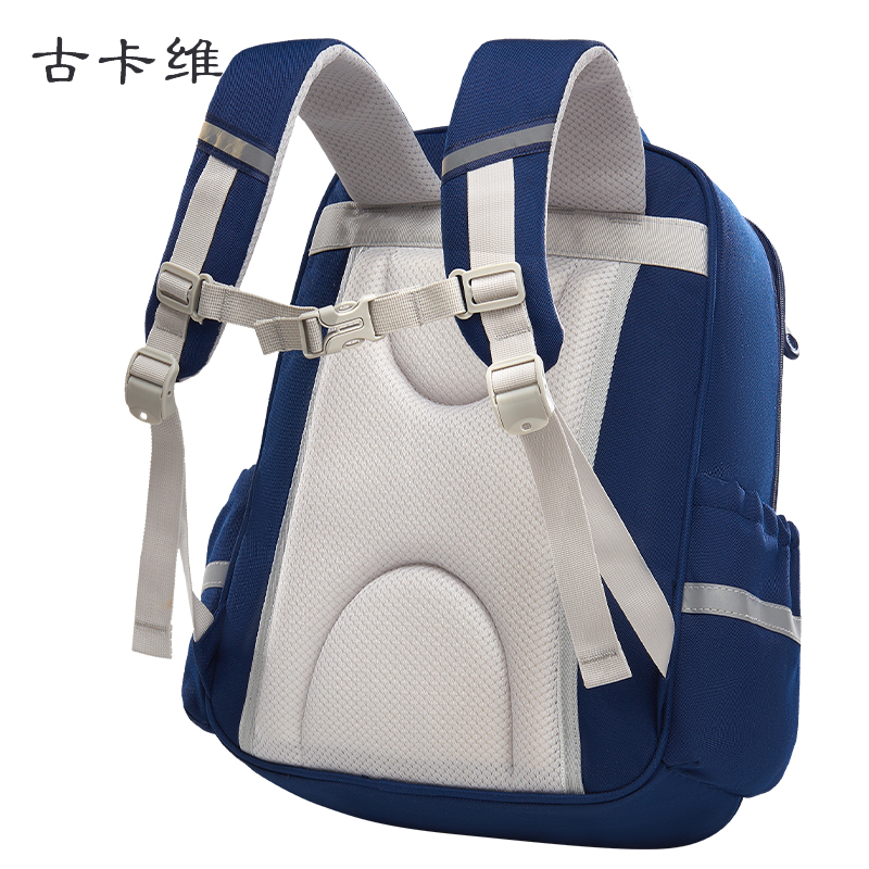 古卡维 小学生书包 送卡通文具盒 KD1102-男生高清大图