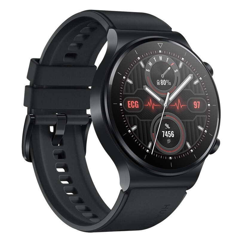 顺丰当天发华为huaweiwatchgt2proecg版心电图智能运动手表无线充电两