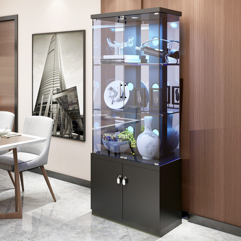 寻木匠玻璃酒柜靠墙酒柜鞋柜一体靠墙客厅柜子餐边柜现代简约家用酒柜