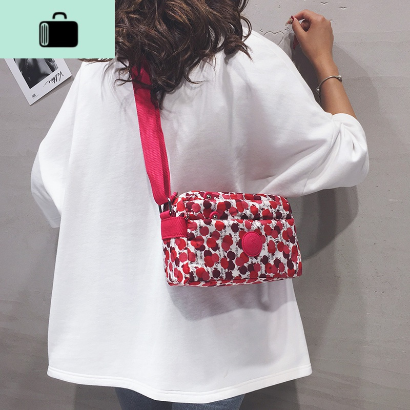 2020新款尼龙布单肩包女包中老年妈妈斜挎包女布包休闲旅游小包包new