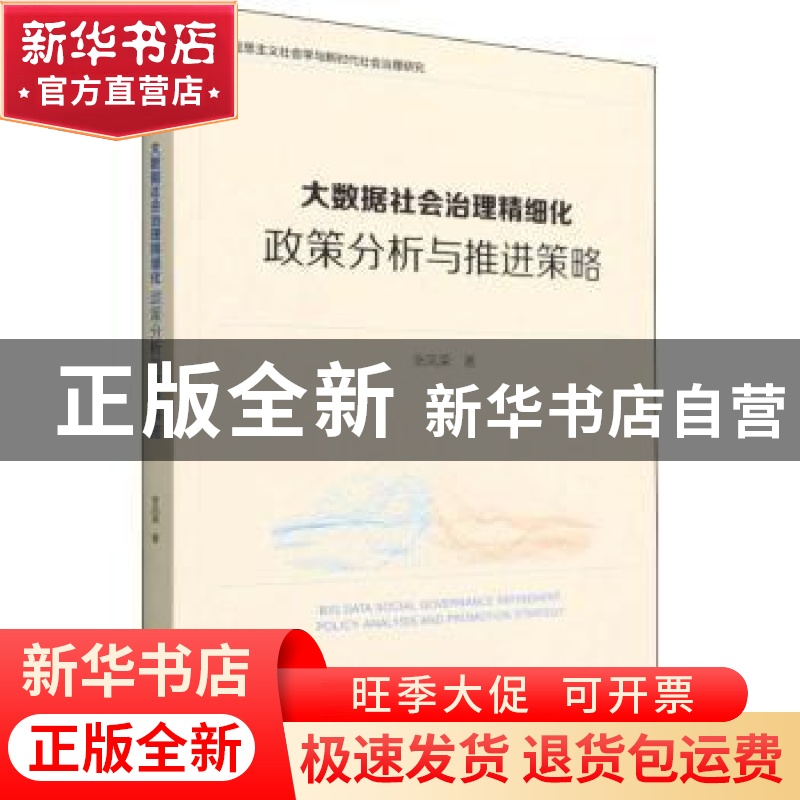 正版 大数据社会治理精细化:政策分析与推进策略:policy analysis高清大图