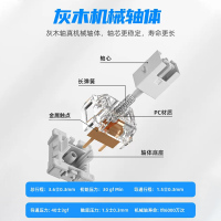 HP惠普GK320有线机械键盘108键电竞游戏三拼黑黄灰灰木轴