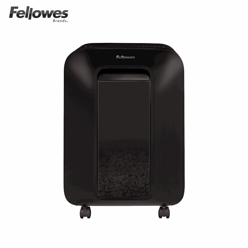 范罗士(Fellowes)LX201碎纸机 办公室碎纸机纸张文件粉碎机 5级保密米粒切 22L 黑色