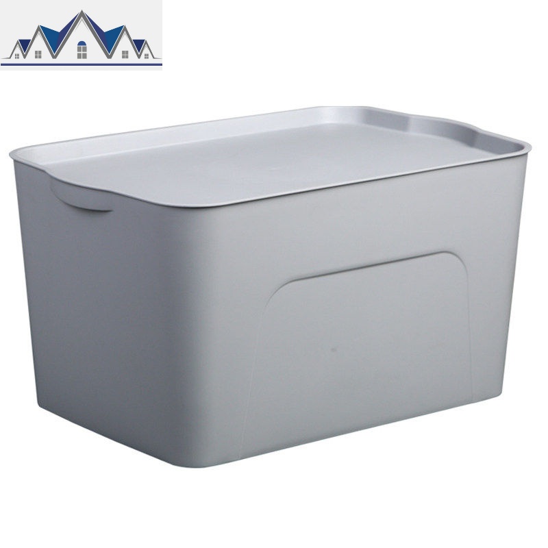 收纳箱特大号家用塑料加厚衣服玩具零食储物盒整理箱爱丽丝 三维工匠 灰色14L（中号）