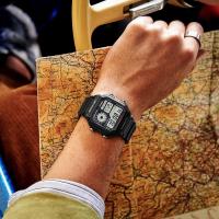 CASIO 卡西欧男士全黑金属腕表 航空仪表设计 气压防水时尚表款