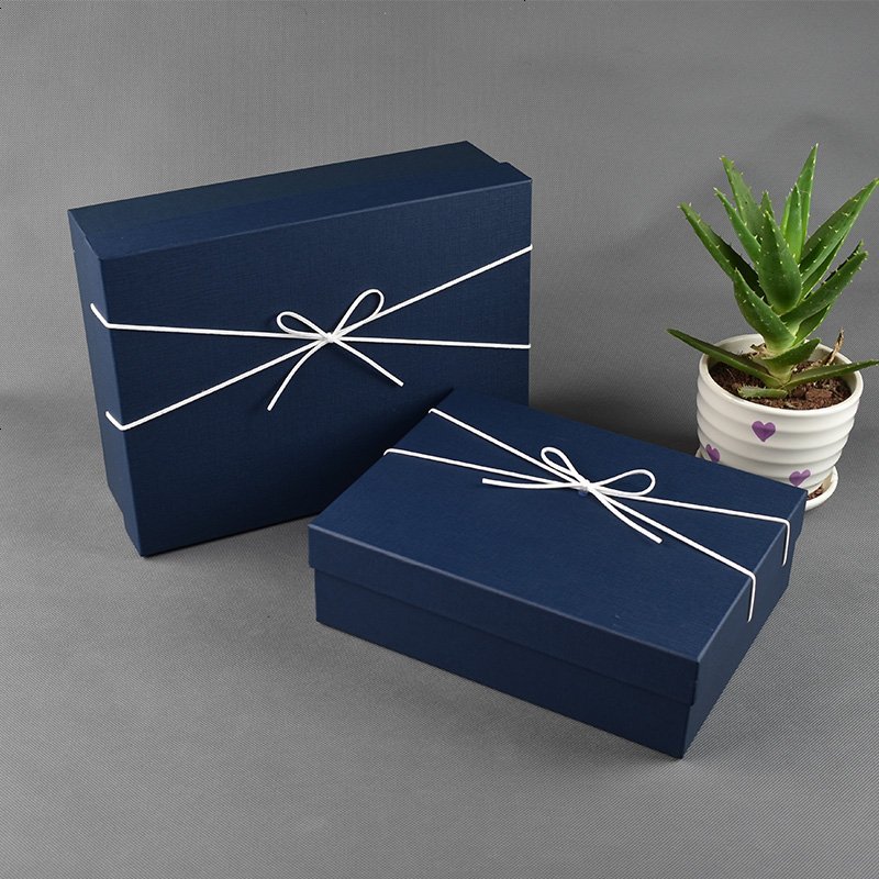 简约礼物盒纯色小清新情人节礼品盒围巾衣服护肤品鞋盒包装盒大号