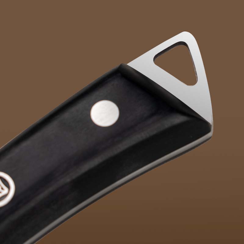 张小泉古法锻打·匠心圆头 切片刀D101251 菜刀家用切菜切水果不锈钢高清大图