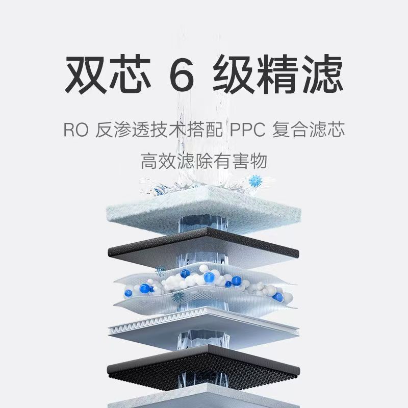 小米米家台式净饮机凉白开版家用桌面反渗透即热即冷直饮水机新品高清大图