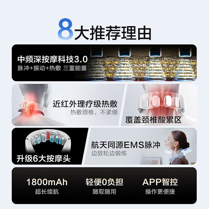 SKG 颈椎按摩器 K3倍护高清大图