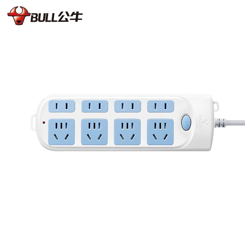 公牛 (BULL)新国标插座接线板 8位总控 全长1.8米 GN-610(单位:个)高清大图