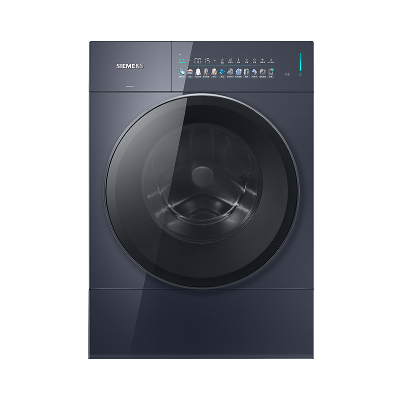 西门子(SIEMENS)包豪斯新品10公斤全自动变频滚筒家用洗衣机纯平全彩界面蒸汽除皱超氧空气洗WG54M7D10W高清大图