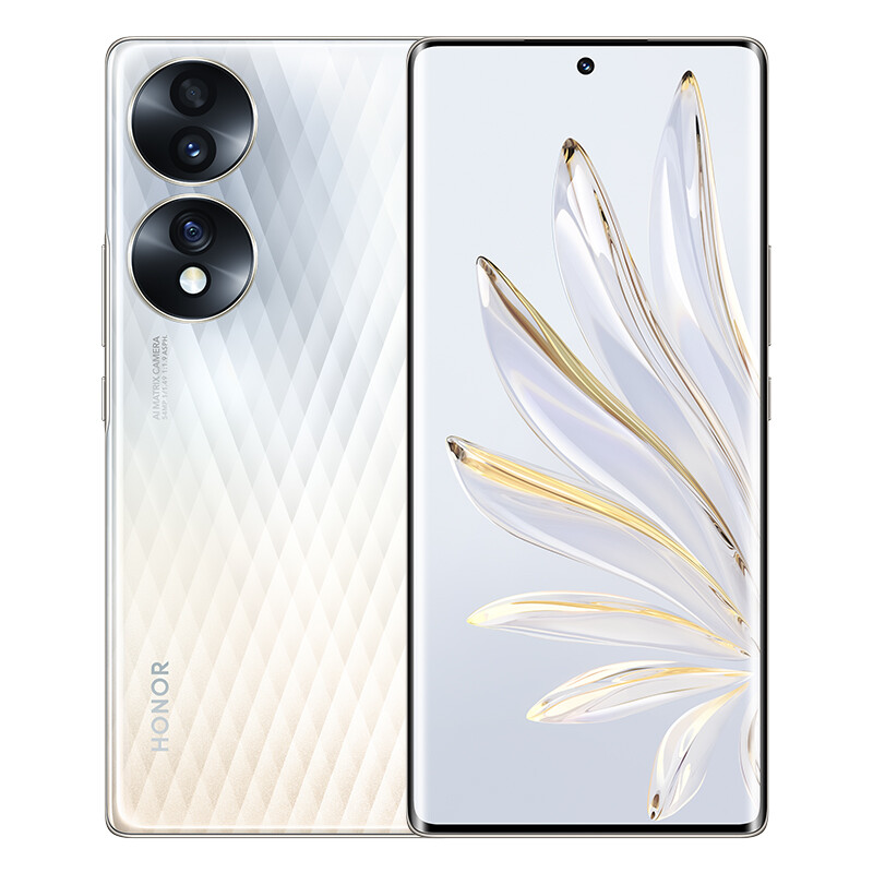 荣耀70 12GB+256GB 流光水晶 IMX800三主摄 Vlog主角模式 10.7亿色120Hz显示 66W智慧超级快充 骁龙778G+ 5G智能手机