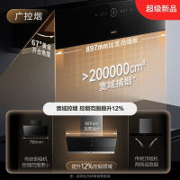 [年度新品]华帝25立方油烟机i111A1 抽吸脱排油烟机 家用厨房侧吸式油烟机大吸力 挥手智控