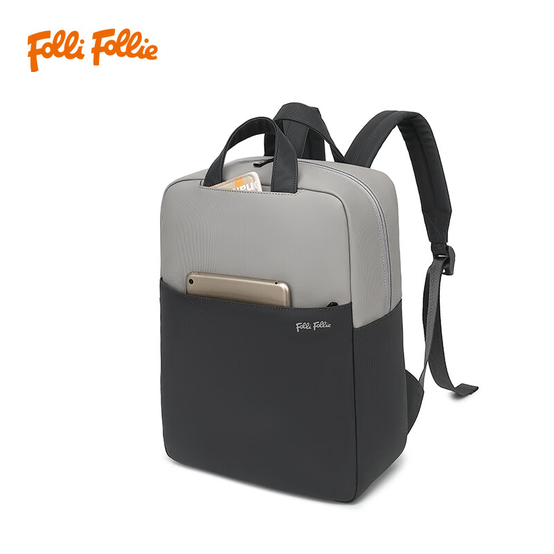 FOLLI FOLLIE 商务简约修身双肩包FF-D001A高清大图