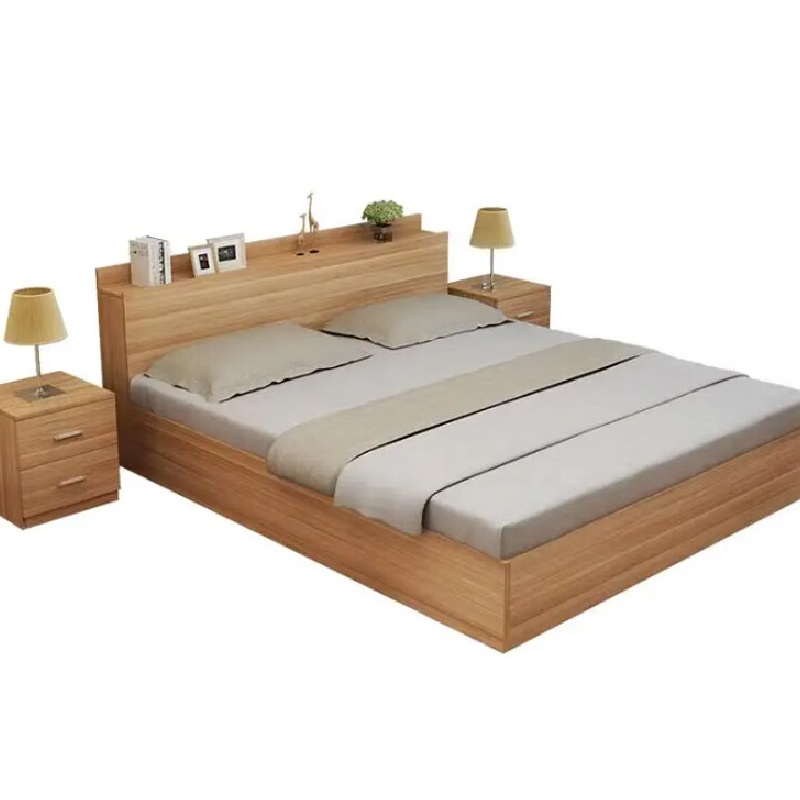 中泰(jongtay)板木床现代简约公寓宿舍1.5米双人床 J-JBDZ07高清大图