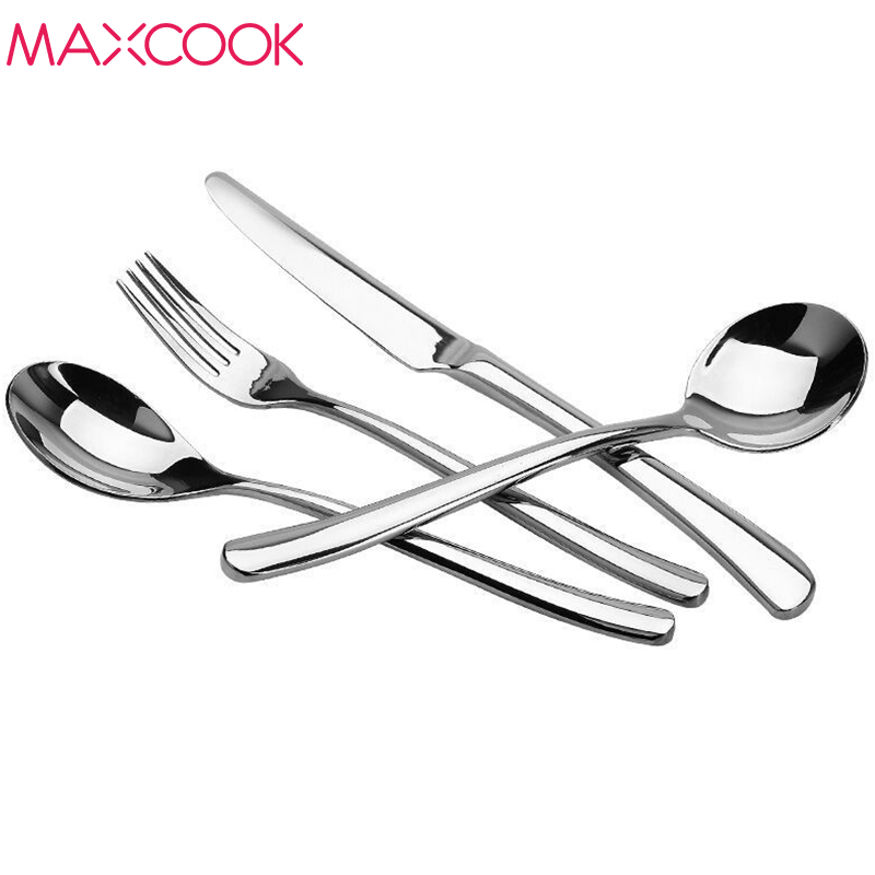 MAXCOOK美厨不锈钢刀叉勺四件套西餐餐具银月系列 MCGC-164