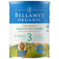 澳洲发/3罐装-贝拉米(Bellamy's )宝宝有机奶粉3段900g/罐装1-3岁进口婴幼儿三段奶粉