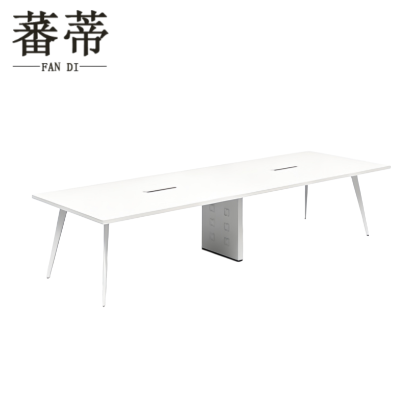 蕃蒂办公桌4.2m(带电箱)张高清大图