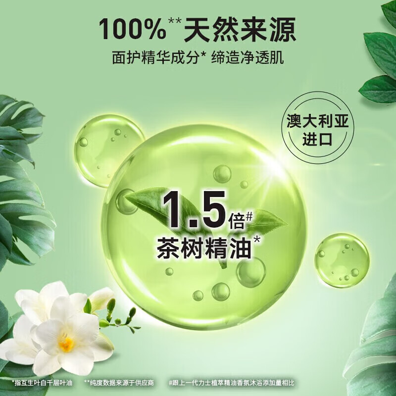 力士植萃精油香氛沐浴露小苍兰香520G高清大图