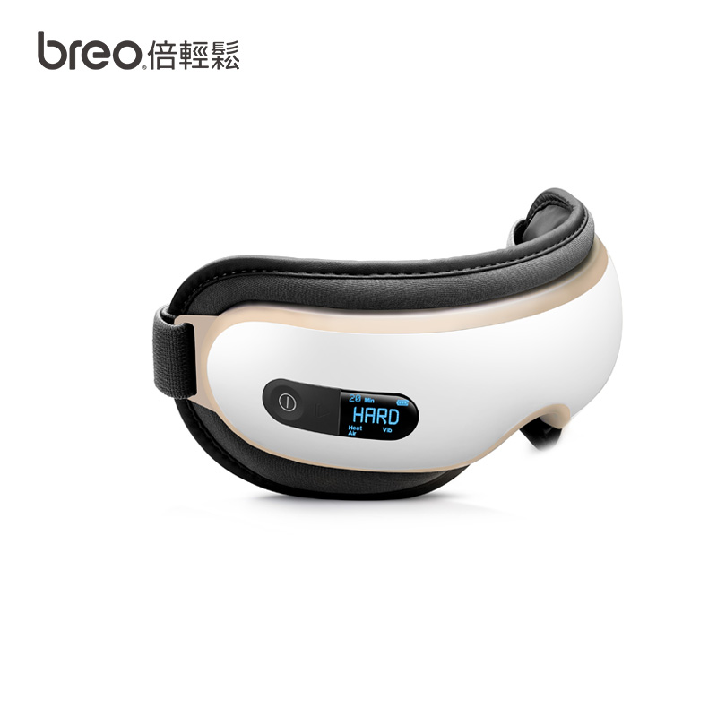 倍轻松(breo)眼部按摩仪护眼仪 热敷眼罩 3模式精准按穴长续航 气压精准按穴 iSee 3J 白色 / 台