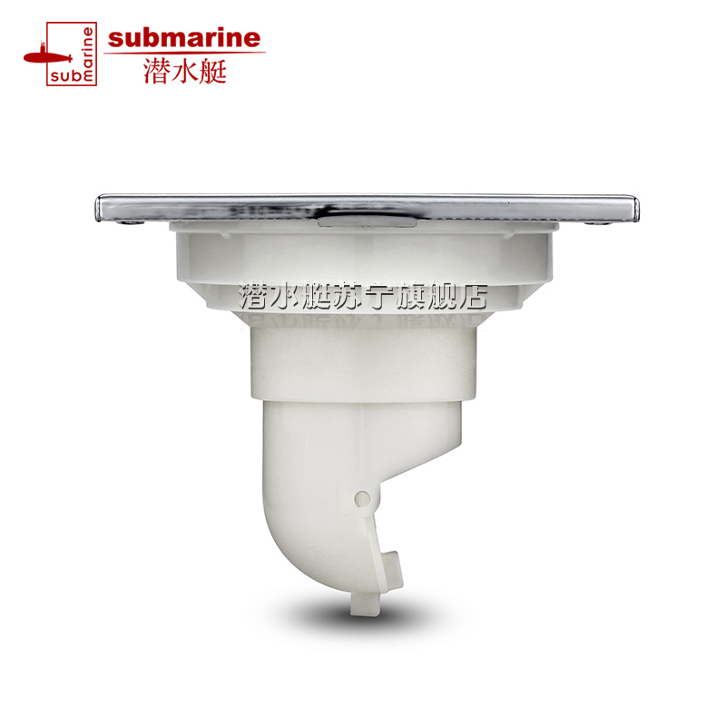 潜水艇不锈钢包裹ABS主体 防虫防臭原位地漏套装高清大图